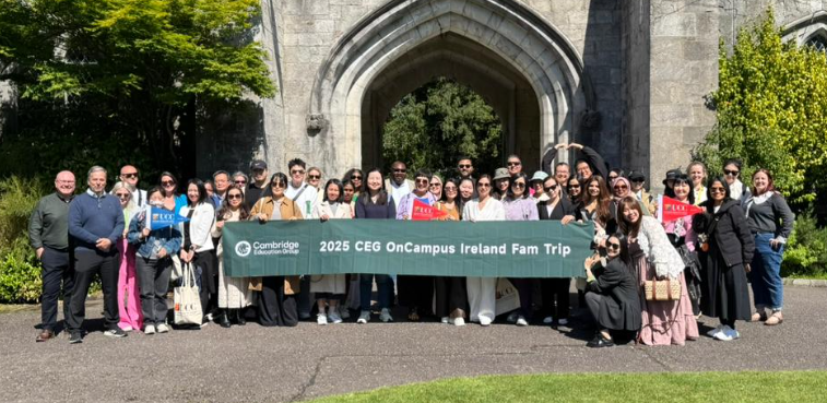 OnCampus Ireland agents at University of Galway during FAM trip
